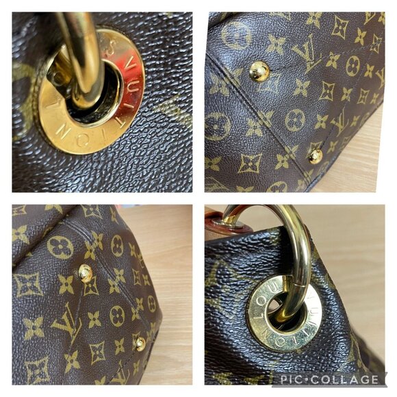 LOUIS VUITTON Artsy MM Monogram LV Hobo Shoulder Bag Monogram + Dust Bag & Tags - Picture 10 of 16